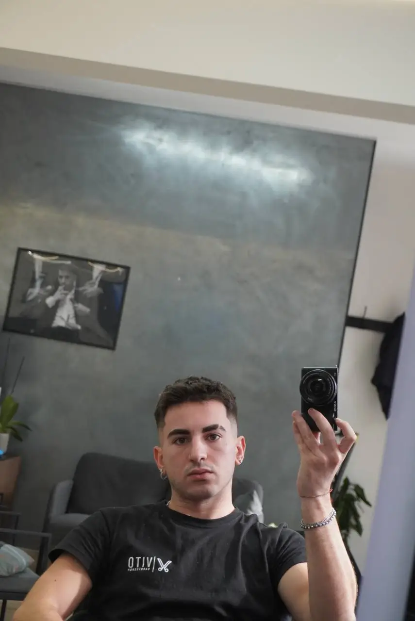 Inside Vito Barber Shop in Partanna
